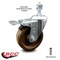 Service Caster 4 Inch High Temp Phenolic Wheel Swivel 1/2 Inch Stem Caster with Total Lock Brake SCC-TSTTL20S414-PHSHT-121315 - alternate 2